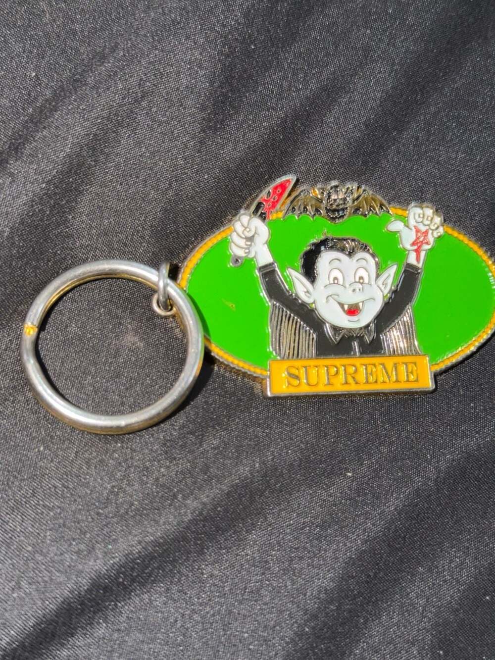 Supreme Vampire Boy Keychain Enamel Sean Cliver Art